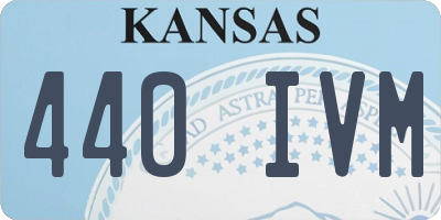 KS license plate 440IVM