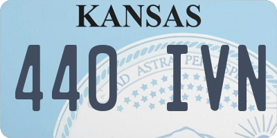 KS license plate 440IVN
