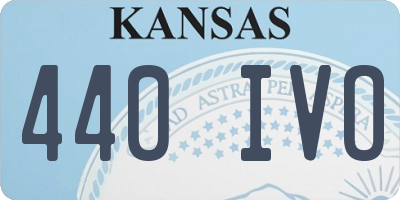 KS license plate 440IVO