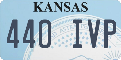 KS license plate 440IVP