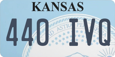 KS license plate 440IVQ