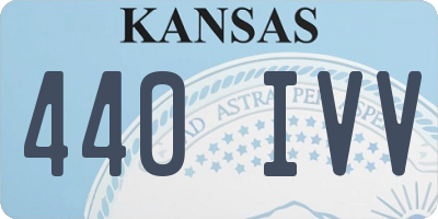 KS license plate 440IVV