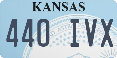KS license plate 440IVX