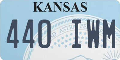 KS license plate 440IWM