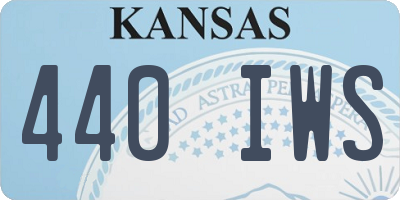KS license plate 440IWS