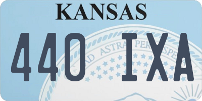 KS license plate 440IXA