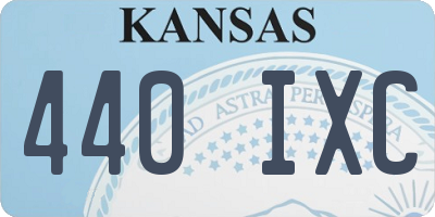 KS license plate 440IXC