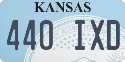 KS license plate 440IXD