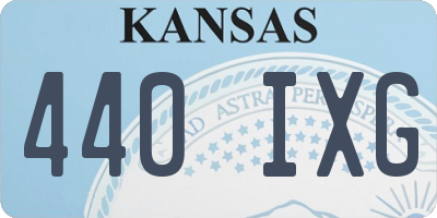 KS license plate 440IXG