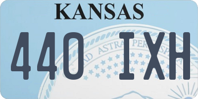 KS license plate 440IXH