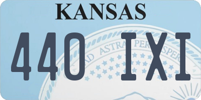 KS license plate 440IXI