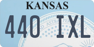 KS license plate 440IXL