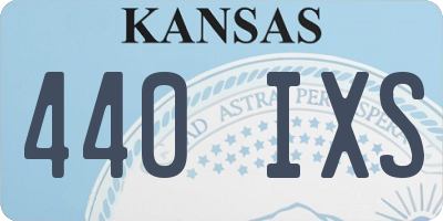 KS license plate 440IXS