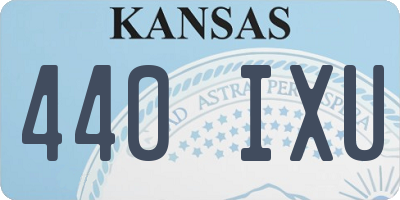 KS license plate 440IXU