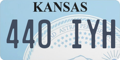 KS license plate 440IYH