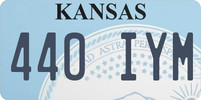 KS license plate 440IYM