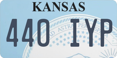 KS license plate 440IYP