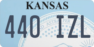 KS license plate 440IZL