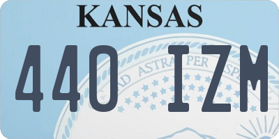 KS license plate 440IZM