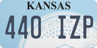 KS license plate 440IZP