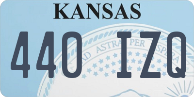 KS license plate 440IZQ