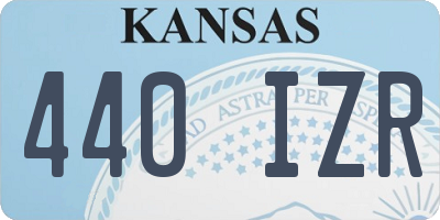 KS license plate 440IZR
