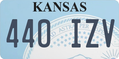KS license plate 440IZV