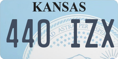 KS license plate 440IZX