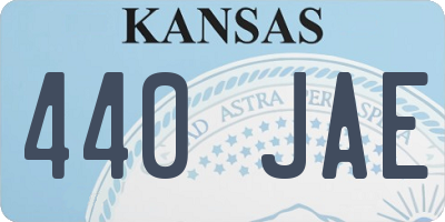 KS license plate 440JAE