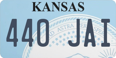 KS license plate 440JAI