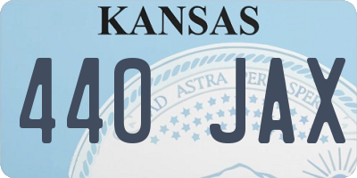 KS license plate 440JAX