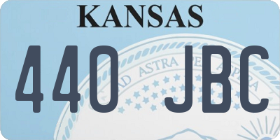 KS license plate 440JBC