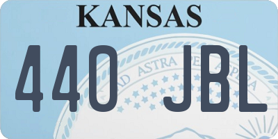 KS license plate 440JBL