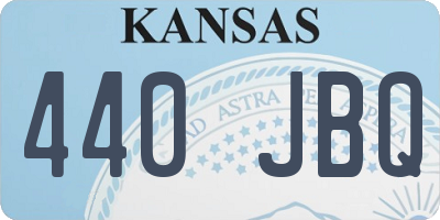 KS license plate 440JBQ