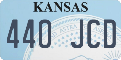 KS license plate 440JCD