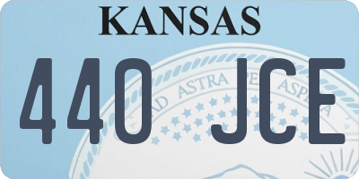 KS license plate 440JCE