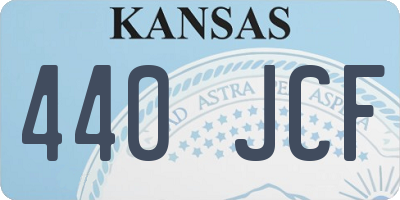 KS license plate 440JCF