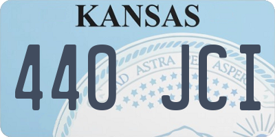 KS license plate 440JCI