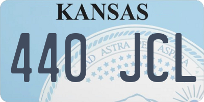 KS license plate 440JCL