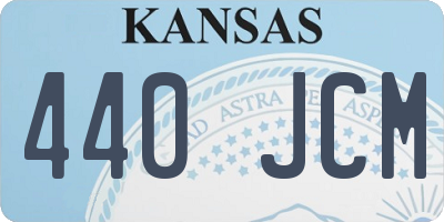 KS license plate 440JCM