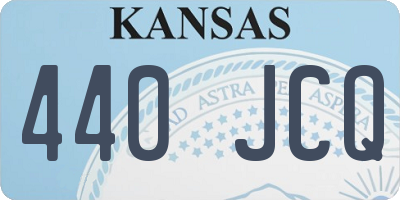 KS license plate 440JCQ