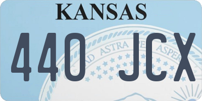 KS license plate 440JCX