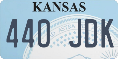 KS license plate 440JDK
