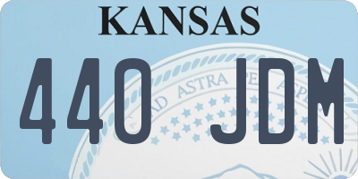 KS license plate 440JDM