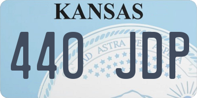 KS license plate 440JDP