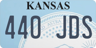 KS license plate 440JDS