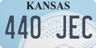 KS license plate 440JEC