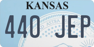 KS license plate 440JEP