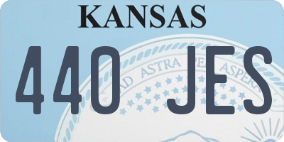 KS license plate 440JES