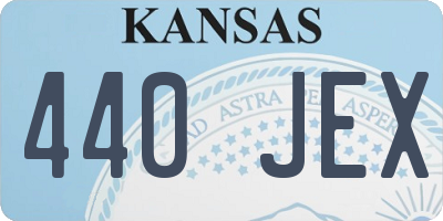 KS license plate 440JEX